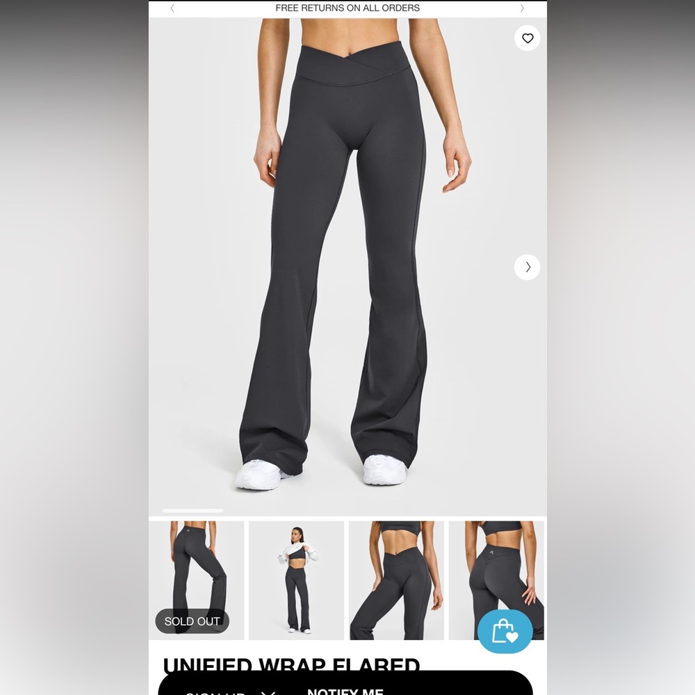 Oner Active unified wrap fared bottoms